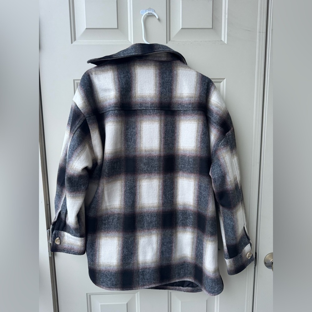 Pull & Bear Oversized Plaid Shacket - image 2